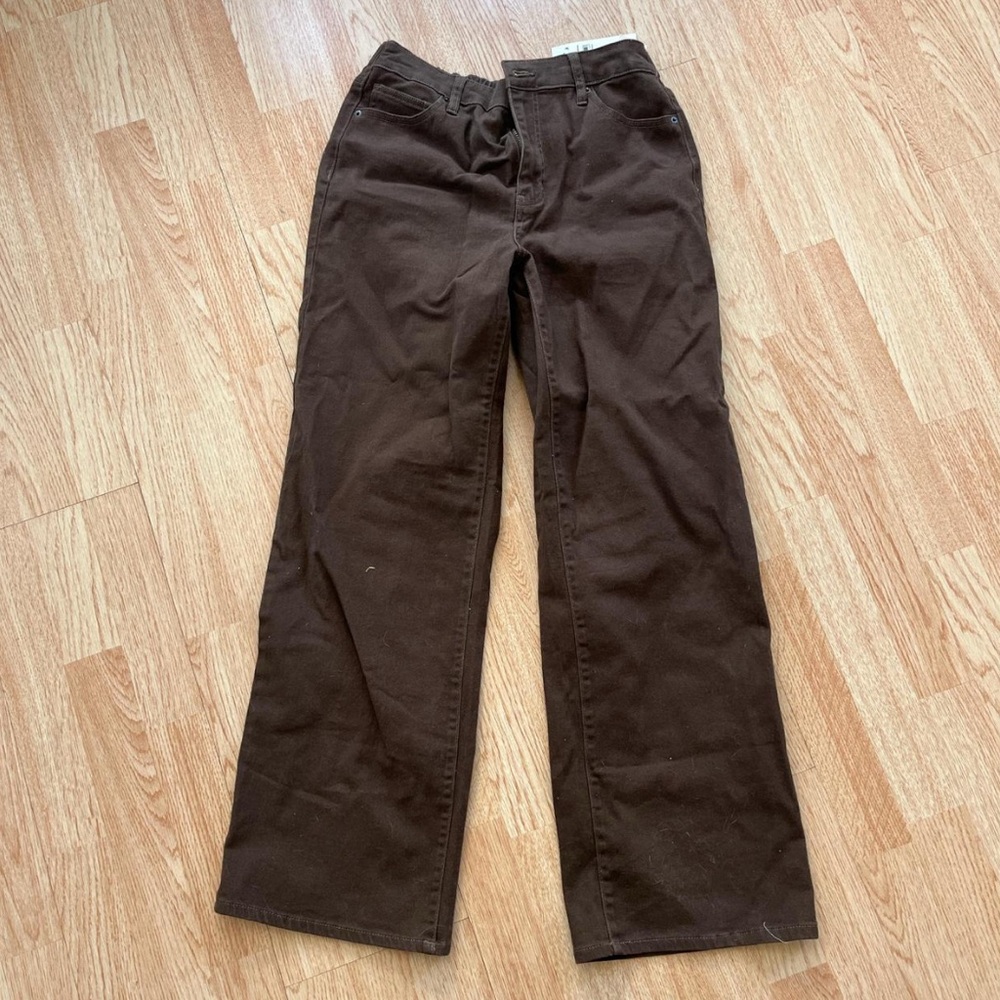 Women’s Brown Straight-Leg Pants